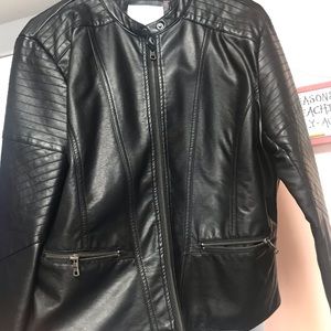 Fake leather jacket